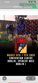 Comic Con Dublin 09/08/26 ticket