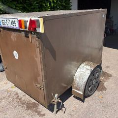 Box trailer used for camping