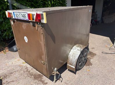 Box trailer used for camping