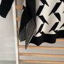 jumper nwt exquiss's brand freesize over sized jumper with side slits black & cream Image 5