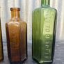 Antique Poison chemist pharmacy bottles set X6 Image 5