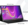 17.3 Inch 1080p Portable Foldable Gamer Gaming Screen Monitor HDMI Type-C USB Display for Mobile PC Laptop Game Image 3