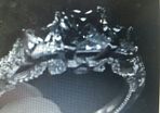 Vintage 3 Stone Fancy Engagement Ring