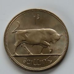 1966 Ireland Shilling BUNC coin 60 years old