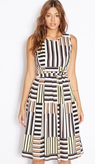 Dorothy Perkins Fit and Flare Dress Size 8