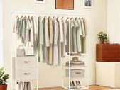 Open wardrobe Clothes Rack with 2 Drawers and 4  Shelves Heavy Duty