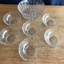 Vintage Glass Desert Bowl including 6 small bowls Image 2