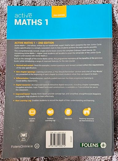 Active Maths 1 (2nd Edition) - Junior Cycle Maths