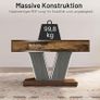 Coffee Table Square Wood Coffee Table for Living Room 80cm Image 6