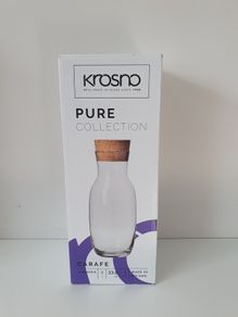 Krosno Glass Bottle with Cork Lid