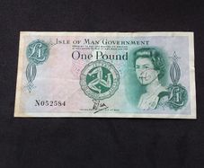 Isle of Man Government : The Plastic Pound , 1983 One Pound Banknote
