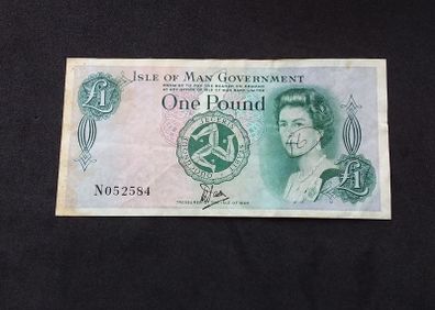 Isle of Man Government : The Plastic Pound , 1983 One Pound Banknote