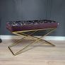 Metal-Framed Bench 100x40cm Image 2
