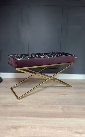 Metal-Framed Bench 100x40cm