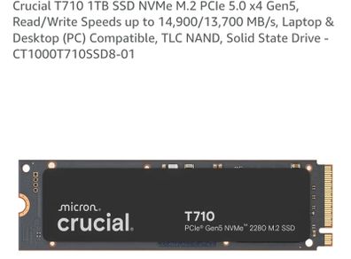 Crucial T710 nvme gen 5 1tb