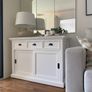 Solid wood Mahogany Sideboard. Crispy White. Petfect conditions. Image 2