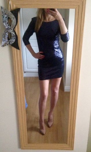 Sparkly sequin mini dress