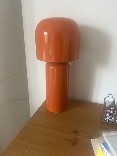 Orange lamp with 3 light settings