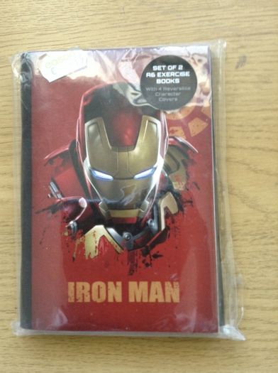 Marvel A6 exercise book set, still in original packaging
