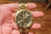 Hugo Boss Men Quartz Gold Stainless Steel Olive Green Dial 45mm Watch 1514059