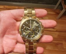 Hugo Boss Men Quartz Gold Stainless Steel Olive Green Dial 45mm Watch 1514059