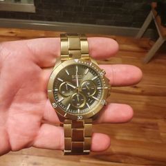 Hugo Boss Men Quartz Gold Stainless Steel Olive Green Dial 45mm Watch 1514059