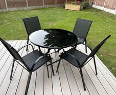 Garden table and 4 chairs