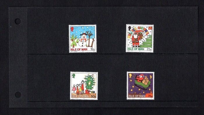 1996 Isle of Man Christmas Children's Paintings Commemorative Stamps Presentation Pack