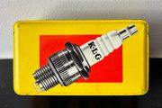 Vintage KLG Spark Plug Advertising Tin
