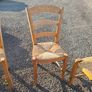 6 Wooden Wicker Dining Table Chairs Image 3