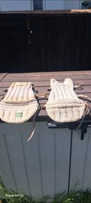 Old baseball  knee pads