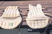 Old baseball  knee pads