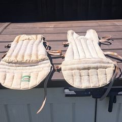 Old baseball  knee pads