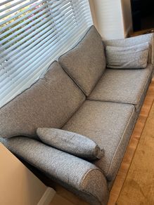Blue 3 seater sofa