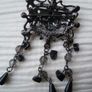 New black brooch, Costume jewellery, Gift Image 2