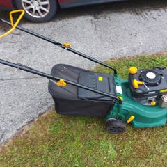 Parkside Petrol Lawnmower with Grass Box, Model FPLMP129, not starting, very good cosmetic condition