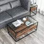 New Industrial Design Tempered Glass Coffee Table - FREE P&P Image 2