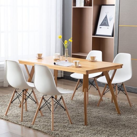 _Free Delivery 4pcs Nordic Dining Chair 4 included