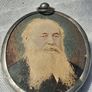Victorian Sterling Siver Pastel Pendant (Johannes Brahms) Image 2