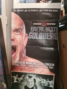 WWE Goldberg Signed Poster
