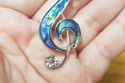 Modern Music Brooch