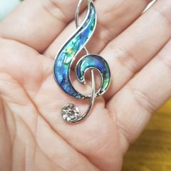 Modern Music Brooch