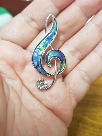 Modern Music Brooch