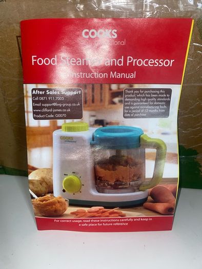 Brand new Cooks professional baby food steamer and processer