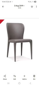 Aletta Dining Chair Dark Grey Used