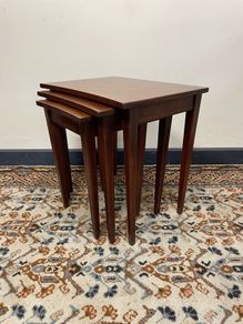 Set of Three Antique Nesting Tables , Early 20th Century