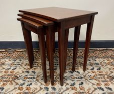 Set of Three Antique Nesting Tables , Early 20th Century