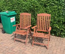 Set of 6 garden chairs