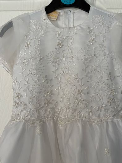 communion dress , matching bag , balero jacket