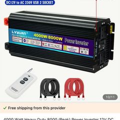 new inverter 8000w peak/4000w